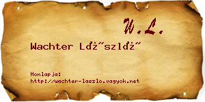 Wachter László névjegykártya